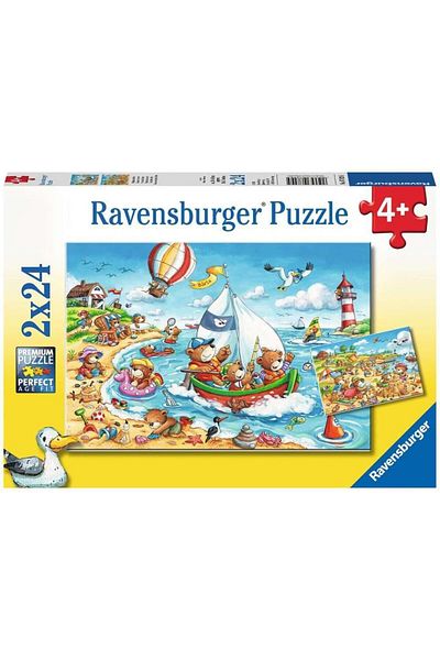 STOREMAX 2X24 Piece Puzzle Seaside Holiday 990396