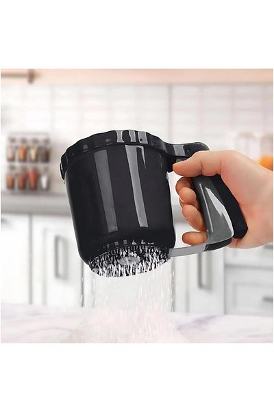 STOREMAX Ntwork Flour Sieve Kitchen Automatic Flour Sifting Art 1087243