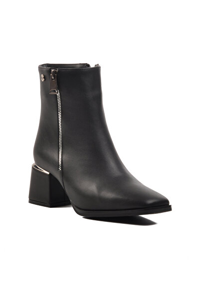 Pierre Cardin PC-54000 Siyah İçi Kürklü Kadın Topuklu Bot