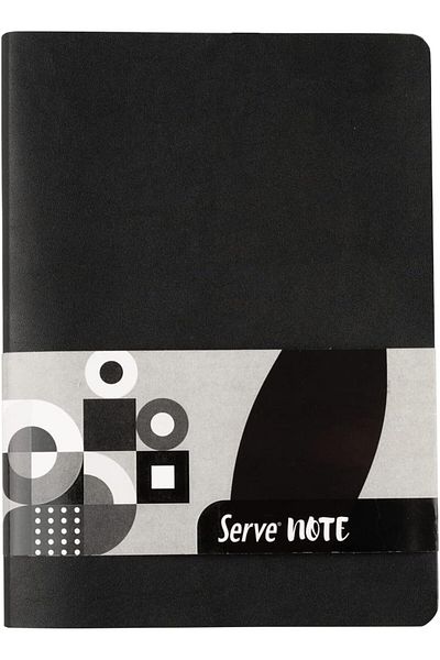 STOREMAX Muartshop Note Notebook 15 X 21 Lined Black 871301