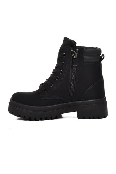 WALKWAY Παιδικές μπότες Parpat 25K-F Black Emerald με γούνα στο εσωτερικό