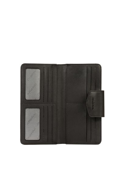 CENGİZ PAKEL Cengiz Pakel Women's Stripe Detailed Multi-Compartment Wallet – 65305 - Black/Mink