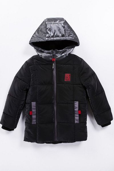 MDM Waterproof Quilted Coat for Baby Boy - Fleece Pocket and Hood, Inflatable Winter