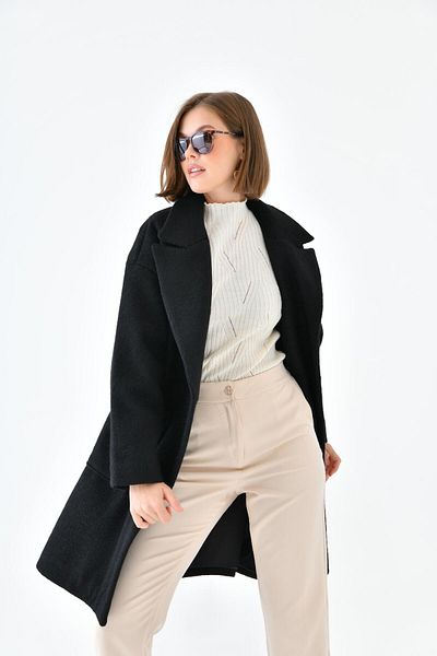 FTZ WOMEN Palton de damă cu ștampilă neagră 30626