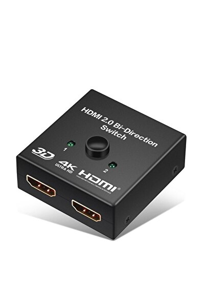 KEEPRO محول HDMI 2.0 ثنائي الاتجاه 1x2 أو 2x1 Ab
