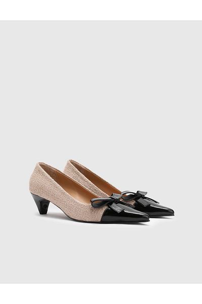 İLVİ Lotte Mink Genuine Leather Women's Heeled Shoes