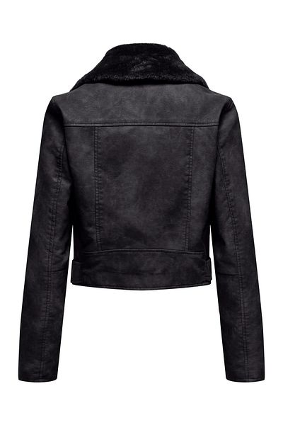 Jack & Jones Jachetă motociclist pentru femei 15322399   ONLMACY SPĂLAT BIKER CC OTW
