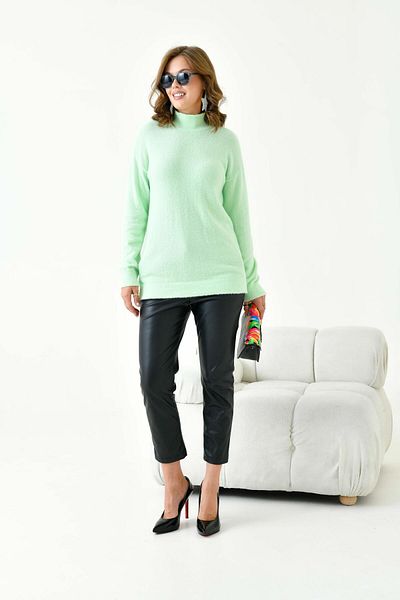 FTZ WOMEN Women's Basic Sweater Pistachio Green 20878