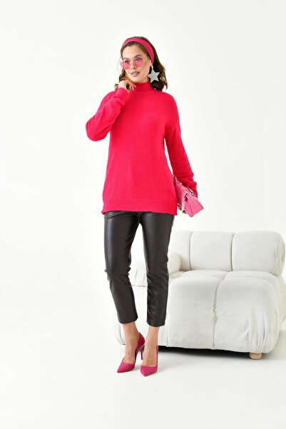 FTZ WOMEN Women's Basic Sweater Fuchsia 20878