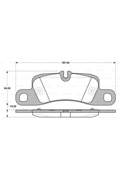 Bosch Disk Balata Porsche Cayenne Arka -
