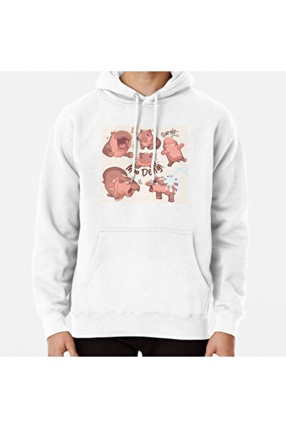 THEWERT Hanorac unisex Averything So Cute Baby Moo Deng imprimat