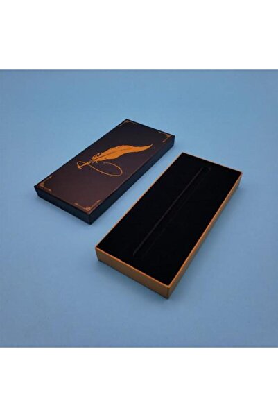 StoreYVZ علبة أقلام مع هدية مزخرفة على شكل قلم ريش