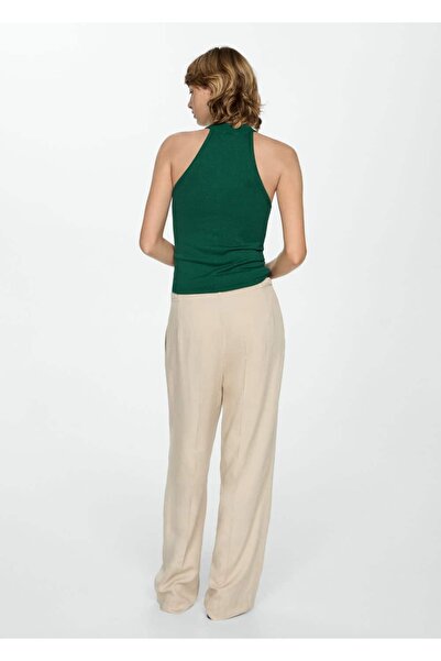 MANGO Woman Πλεκτό μπλούζα με λαιμόκοψη