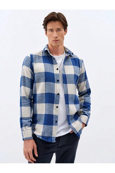 NO4 Текстурирана мъжка риза Lumberjack
