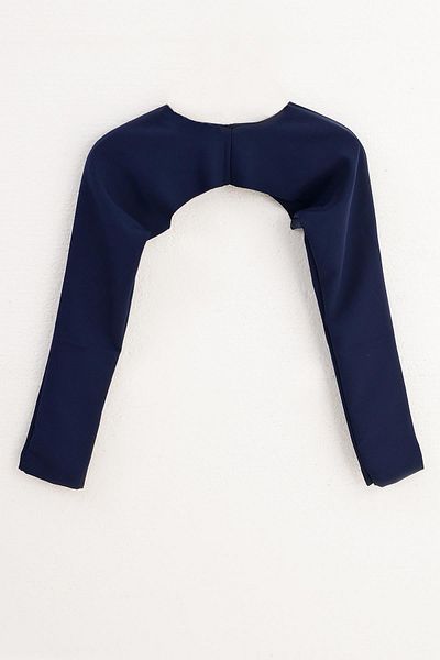 PİNKMARK PINKMARK Γυναικεία - Φορείται εσωτερικά Testetted Grey Navy White Πακέτο 3 μανίκια μπλούζας Bolero - MCPMBL25686