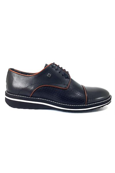 Fosco 9040 Daily Eva Sole Men's Leather Shoes-black