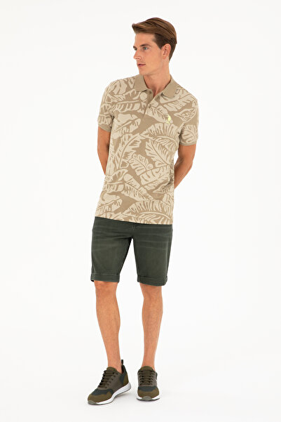 U.S. Polo Assn. Erkek Haki Jean Şort 50288960-VR027