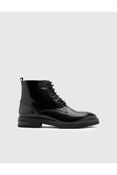 İLVİ Mulanje Genuine Leather Men's Black Boots