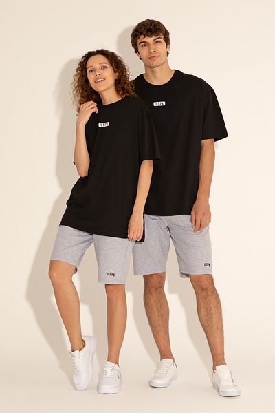 U.S. Polo Assn. Ανδρικό μαύρο μπλουζάκι 50289280 -VR046