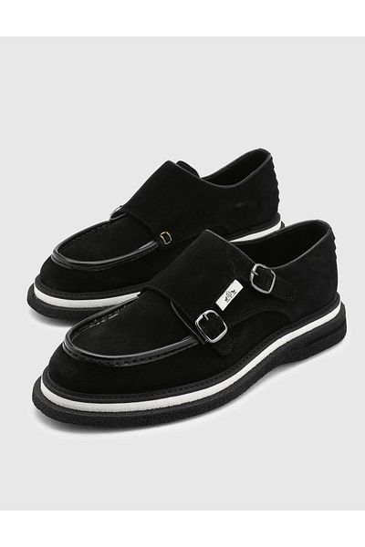 İLVİ Myron Men's Black Loafer - Genuine Suede Leather