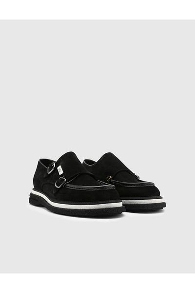 İLVİ Myron Men's Black Loafer - Genuine Suede Leather