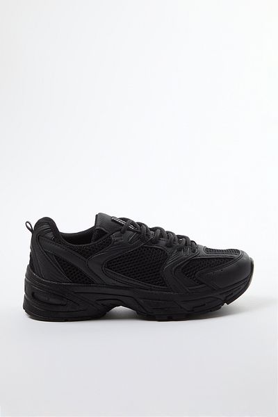 TRENDYOL SHOES Διχτυωτό Γυναικείο Αθλητικό Παπούτσια - Μαύρο Κορδόνι TAKAW25SN00062