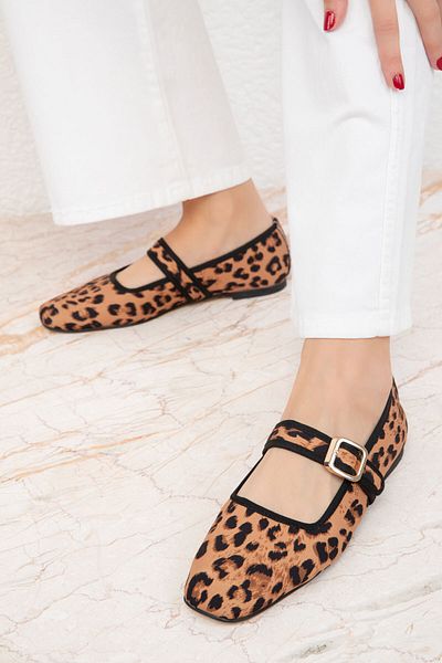 SOHO Ballerinas für Damen mit Leopardenmuster – Modell 19722