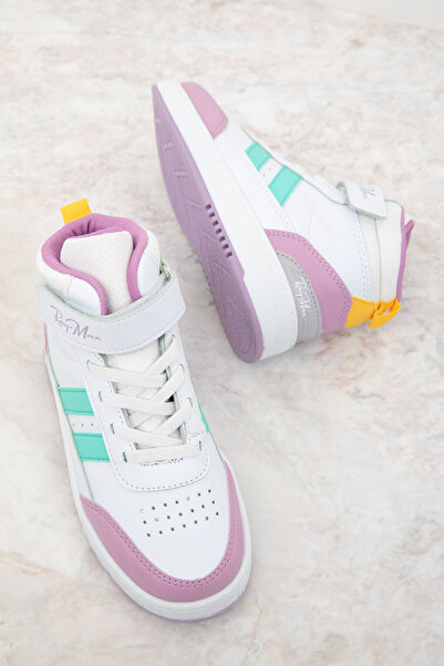 SOHO 19759 Model bílo-lilac-zelených dětských tenisek