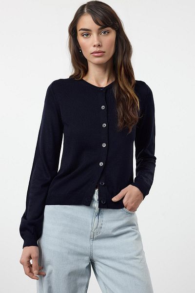 Trendyol Collection Strickjacke in Marineblau und Grau, 2er-Pack – TWOAW25HI00344
