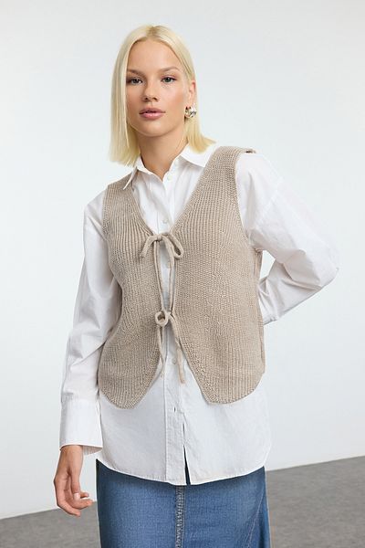 Trendyol Modest Thessaloniki Mink Knitwear Sweater - Tctaw25Uv00015
