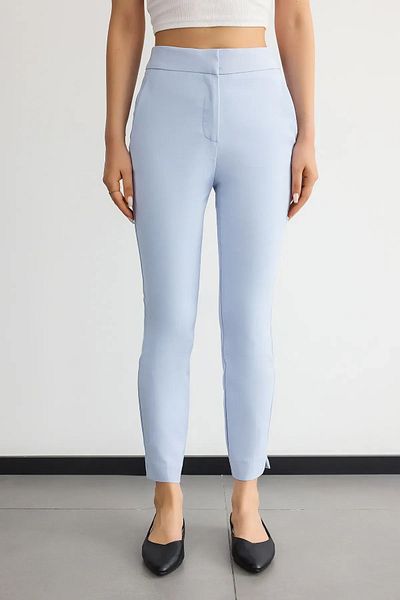 Hiccup Pantaloni slim cu detaliu curea cu talie înaltă