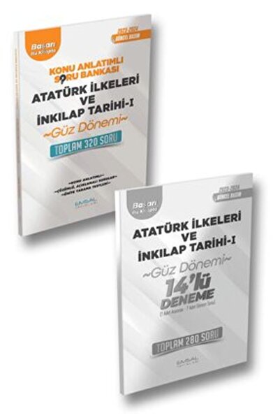 Emsal Yayınları AÖF 2025 Açıköğretim Güz Dönemi-atatürk Ilkeleri Ve Inkılap T...