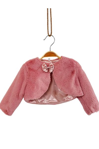miaras baby Peluş Kız Çocuk Kürklü Bolero