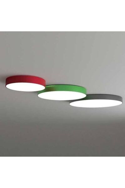 AK LED AYDINLATMA Akled Aydınltama 50 Cm Davul Aydınlatma Siyah Kasa 4000k (Günışığı)