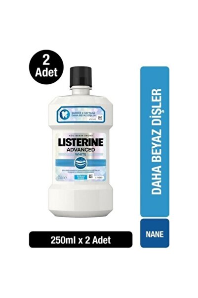 Listerine Listerin Advanced White Ağız Bakım Suyu 250 Ml* 2 Adet