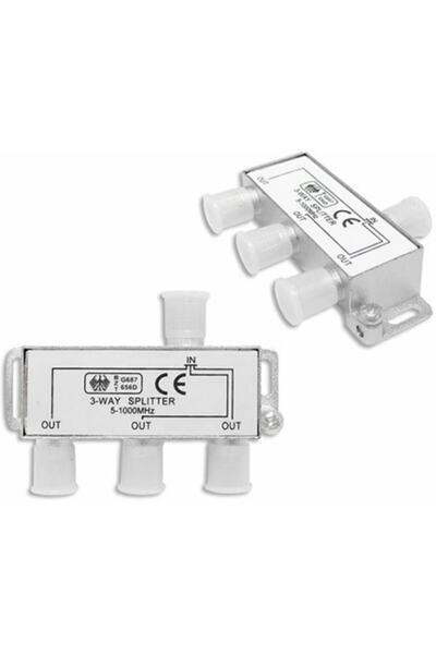 Alfais 4819 Uydu Splitter 2 Li Kablo Tv Rg6 Anten Çoklayıcı Dağıtıcı