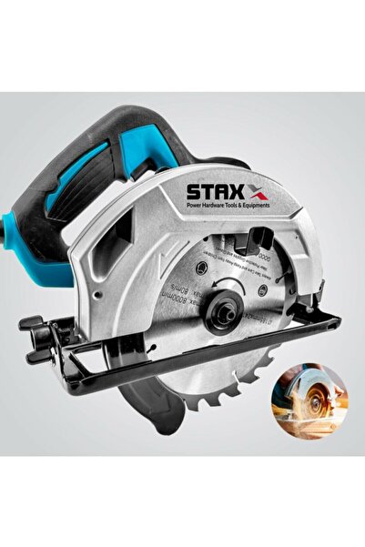 STAXX POWER Lazersiz Daire Sunta Kesme Daire Testere Makinesi 2600w 45' Açılı Kesim Eldivenli