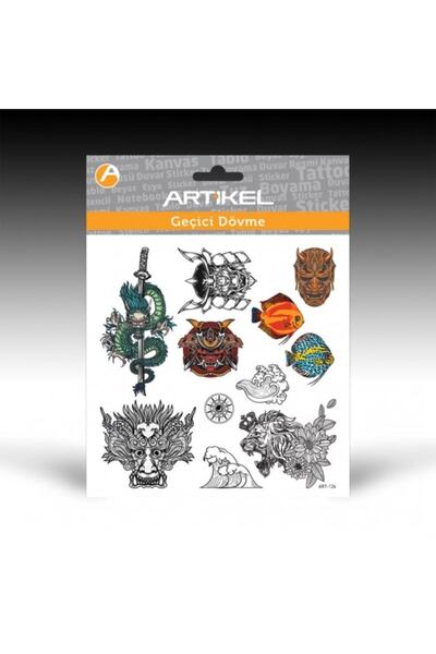 Artikel Art-124 Geçici Dövme,geçici Tattoo 15,5x15,5 Cm,vücut Dövmesi,kol Bil...