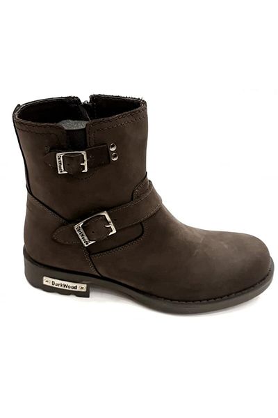 Darkwood 4625 Cizme maro din piele naturală nubuck impermeabile