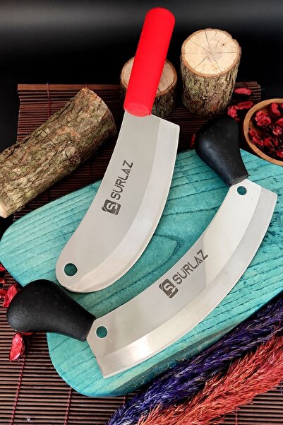 SürLaz Kıyma Soğan Bıçağı 2'li Kebap Seti Satır Zırh