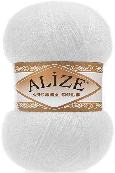 Alize Angora Gold 55 White 100 GrSingle
