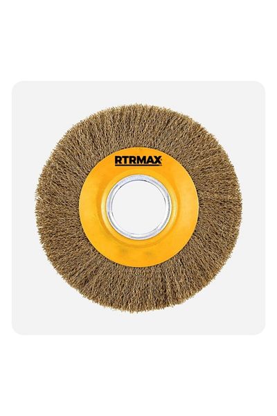 Rtrmax Fringed Circle Wire Brush 175 mm