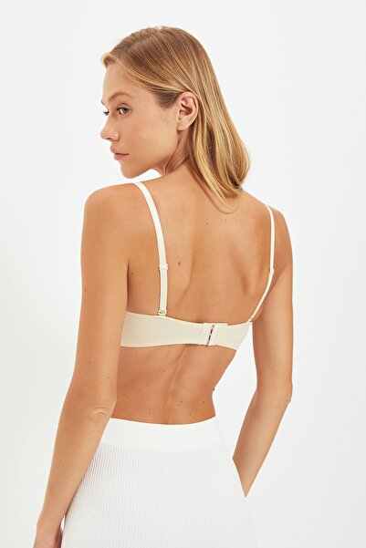 Trendyol Collection Black-Tin 2-balení provazového popruhu Nevycpaný celý košíček Balkonová pletená podprsenka THMSS21SU0141