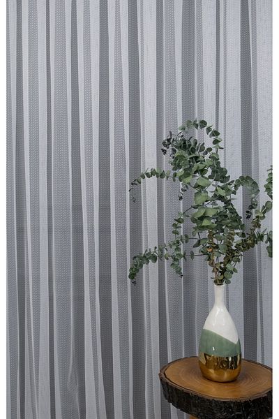 Esse Home Sports Pattern Knitted Plain Tulle Curtain 500x270 Sparse Pleat 1/2