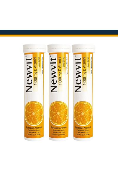 Newvit Vitamin C, Zinc Effervescent 3X