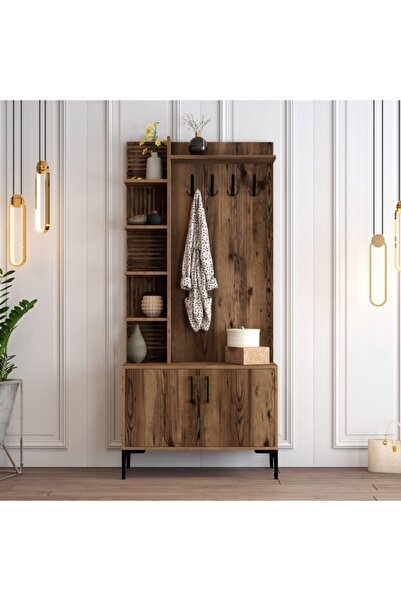 Variant Mobilya Viyana D Portmanto - Ceviz / Ceviz