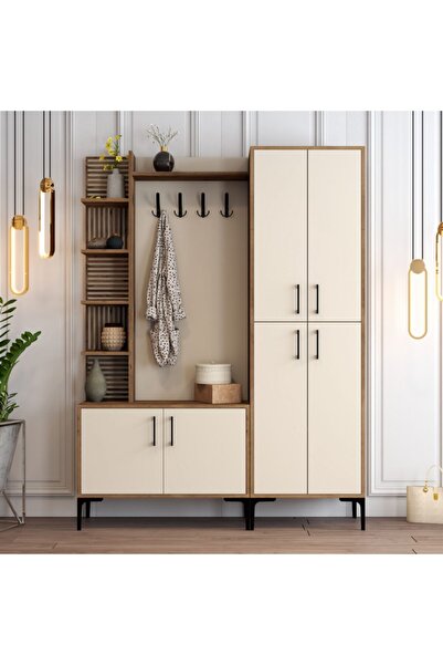 Variant Mobilya Viyana Da Portmanto - Ceviz / Krem