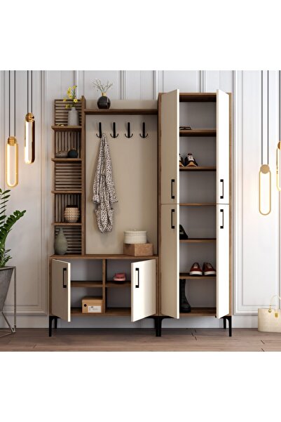 Variant Mobilya Viyana Da Portmanto - Ceviz / Krem