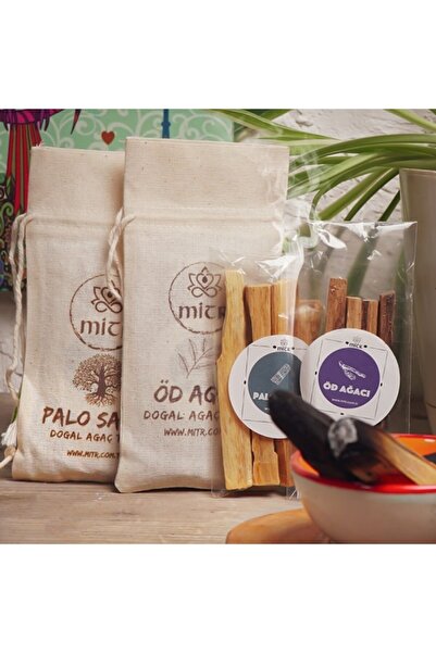 Mitr Palo Santo Ve Öd (agarwood) Doğal Ağaç Tütsü Seti