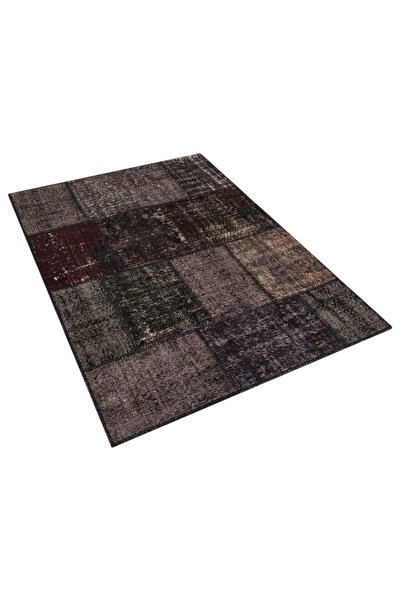 Sempati halı Patchwork El Dokuma Eskitme Halı 120 X 180 cm 5659